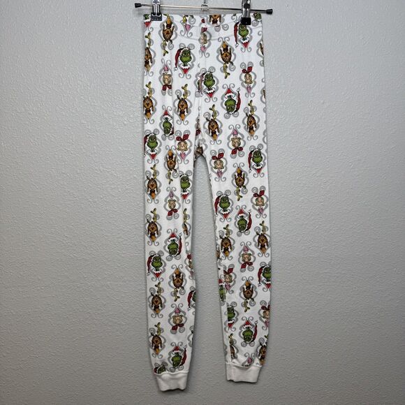 Hanna Andersson Grinch Boys Girls Grinch Mix It Up Pajamas Long Johns 8 Yr - Picture 5 of 6